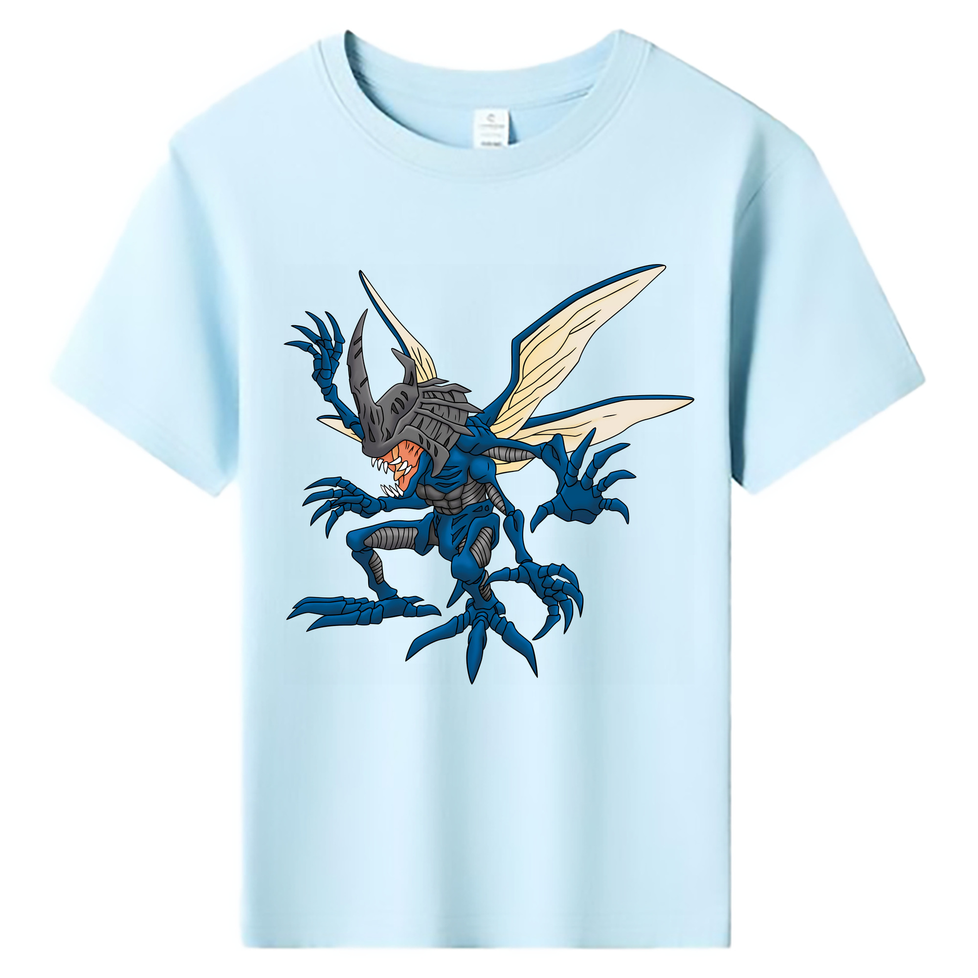（画像用） Digimon デジタルモンスター/デジモン 綿100％キッズTシャツ（フロントプリント）